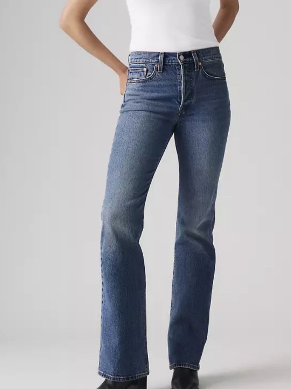 Levi's Wedgie Beautiful Dark Blue Bootcut Jeans, 25x30